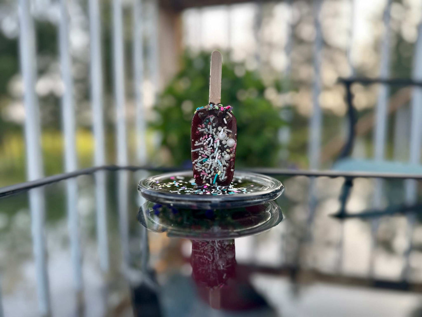 Popsicle Melting Pop Art Resin Sculpture Trinket Dish- Chocolate Dream