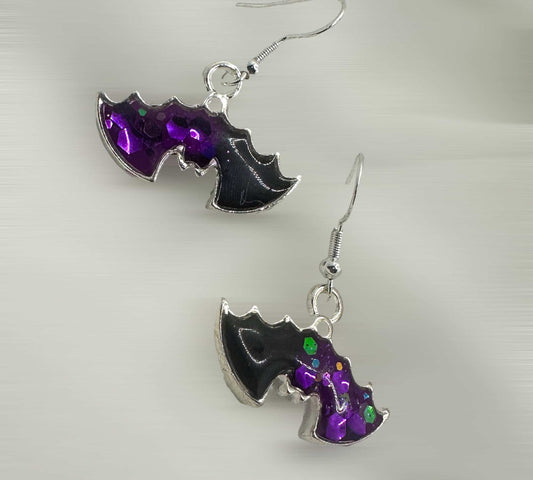 Handmade Resin Hanging Bat Earrings: Unique and Stylish Accessories