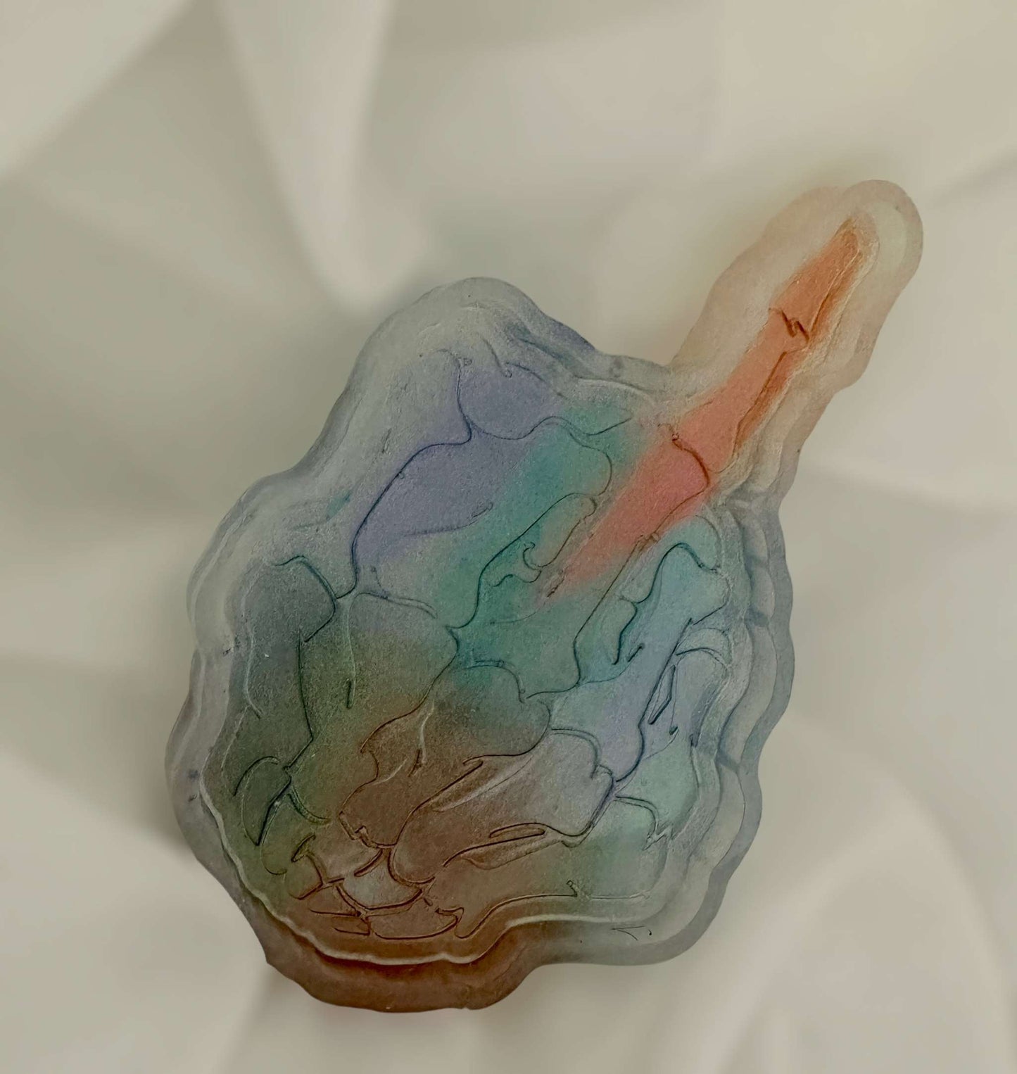 Tray Handmade with Resin - A Fun & Unique Middle Finger Trinket Tray 