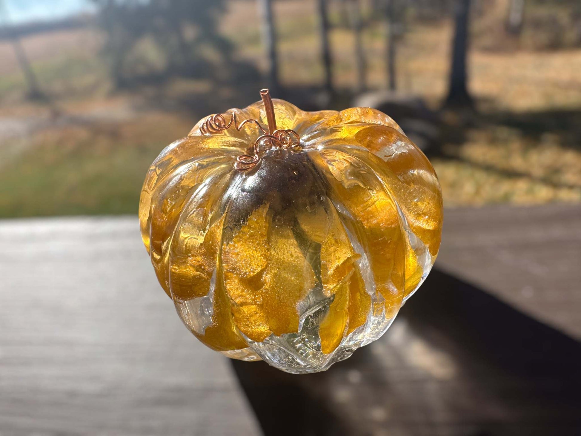 Pumpkin - Radiant Epoxy Resin Pumpkins: Nature's Autumn Glow