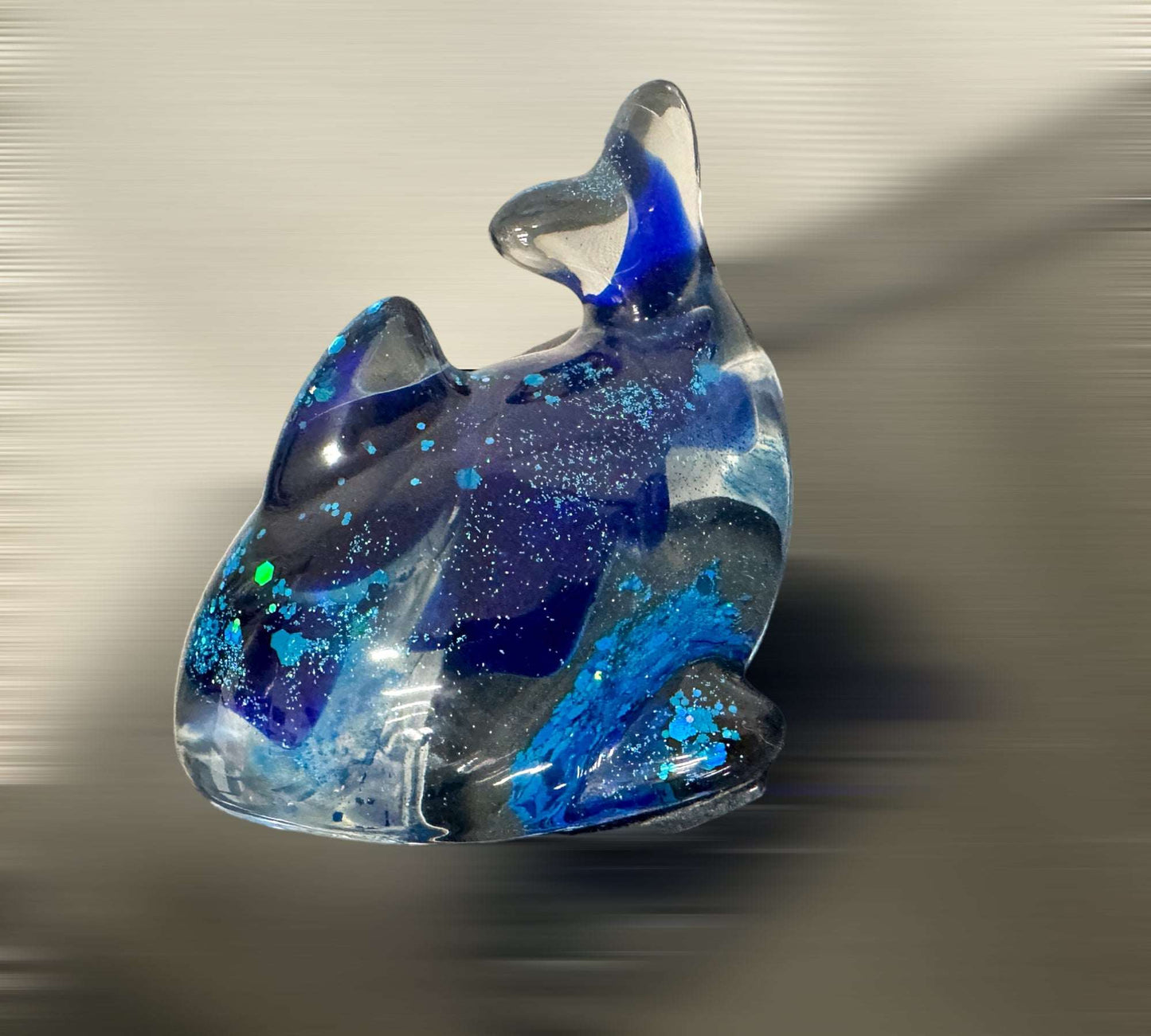 Whale of a Time: Dive into some Ocean Magic with my Epoxy Resin Whimsical Seaglass Sculpture