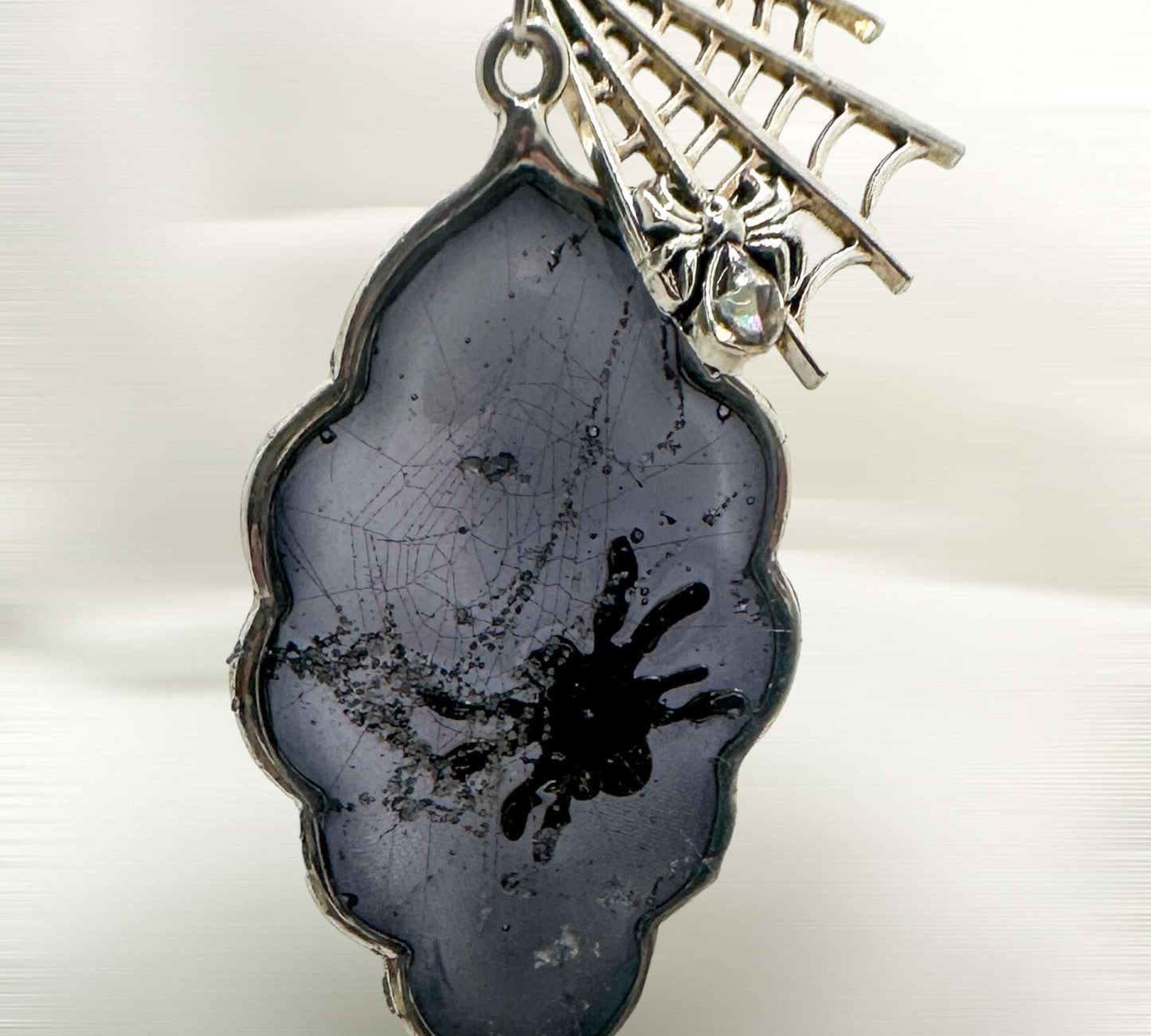 Spiderweb Nature-inspired Necklace- Nature's Beauty on Display