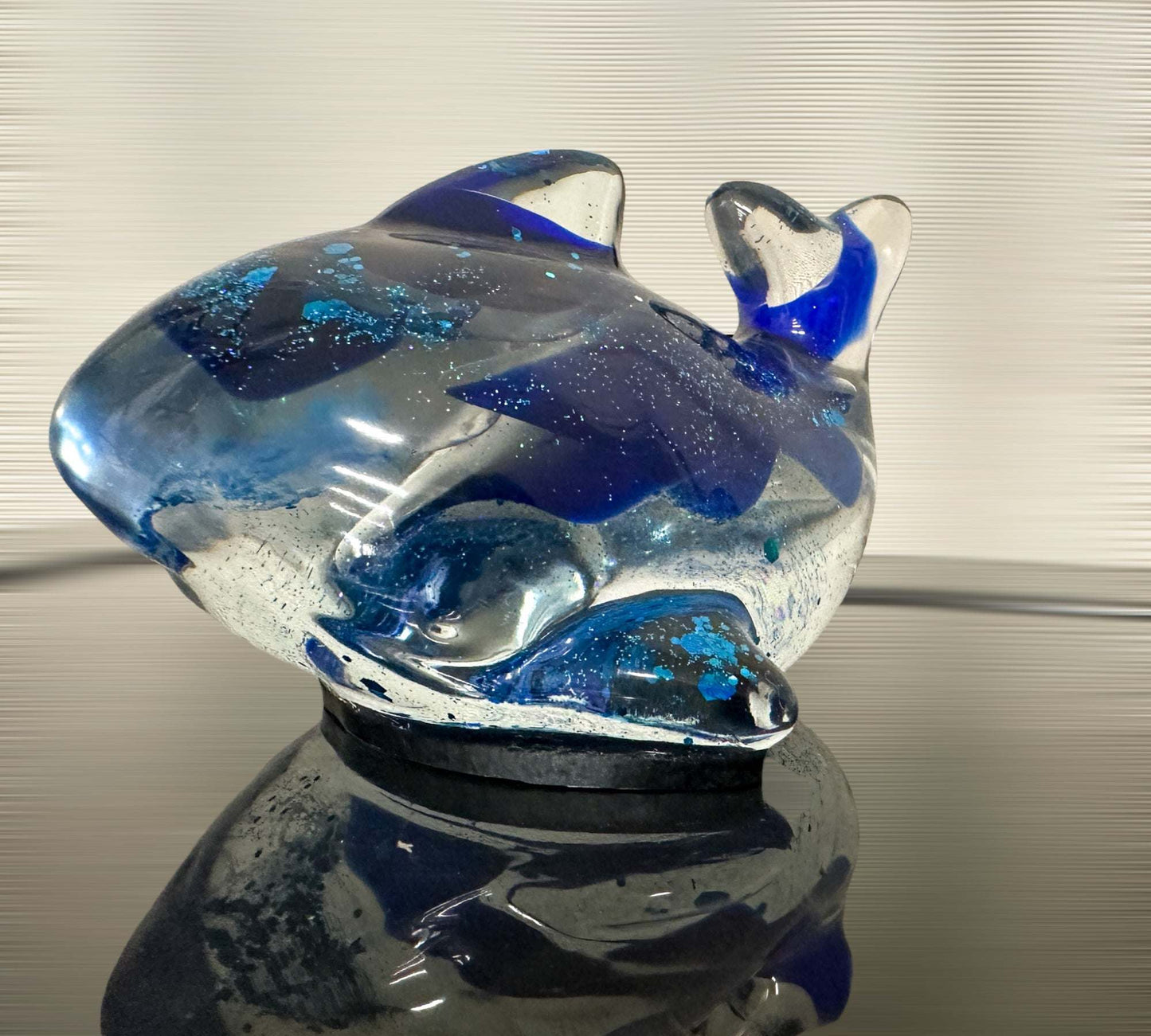 Whale of a Time: Dive into some Ocean Magic with my Epoxy Resin Whimsical Seaglass Sculpture