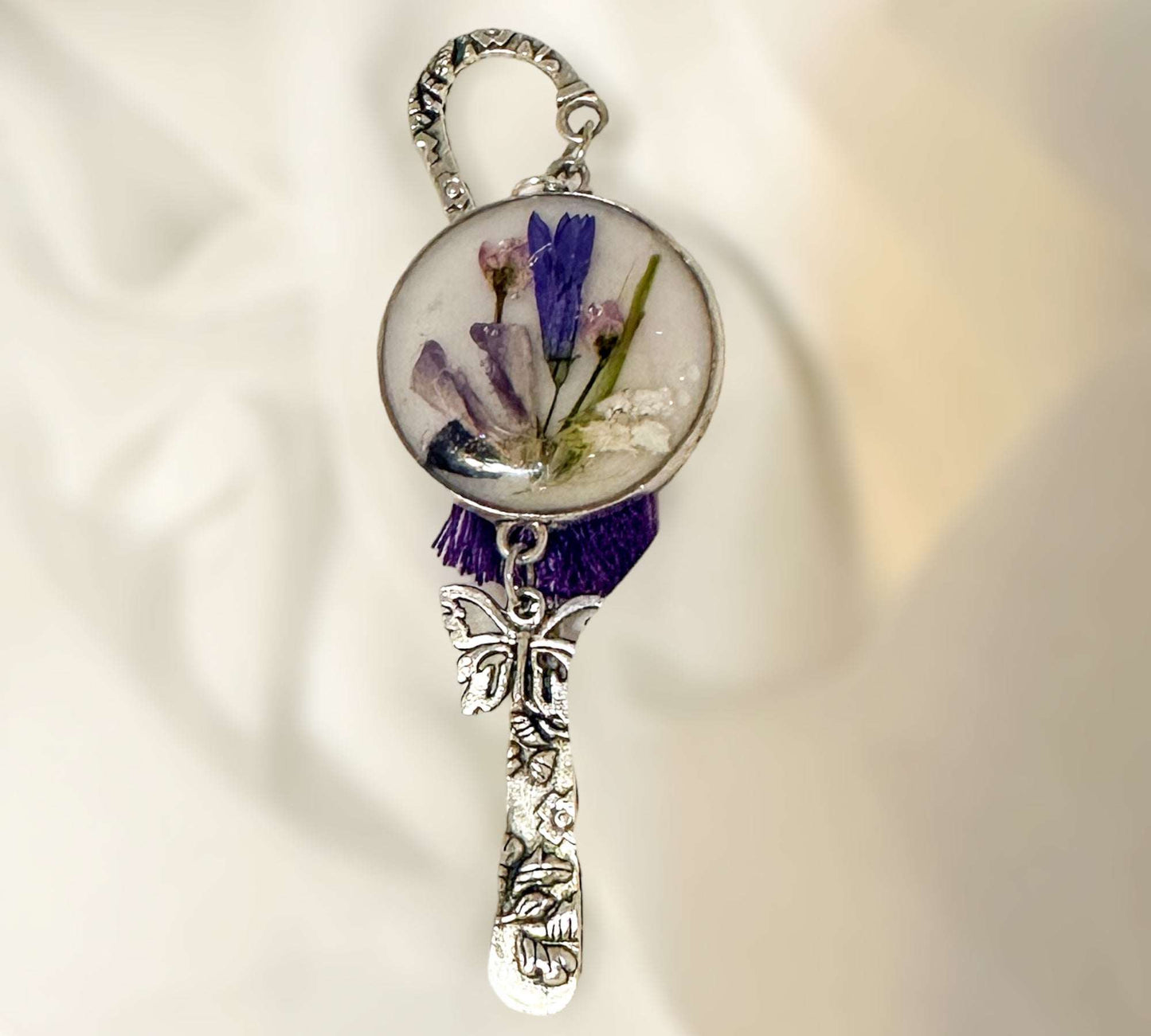 Bookmark Blooms in Books: Handcrafted Floral Delights with Charms 