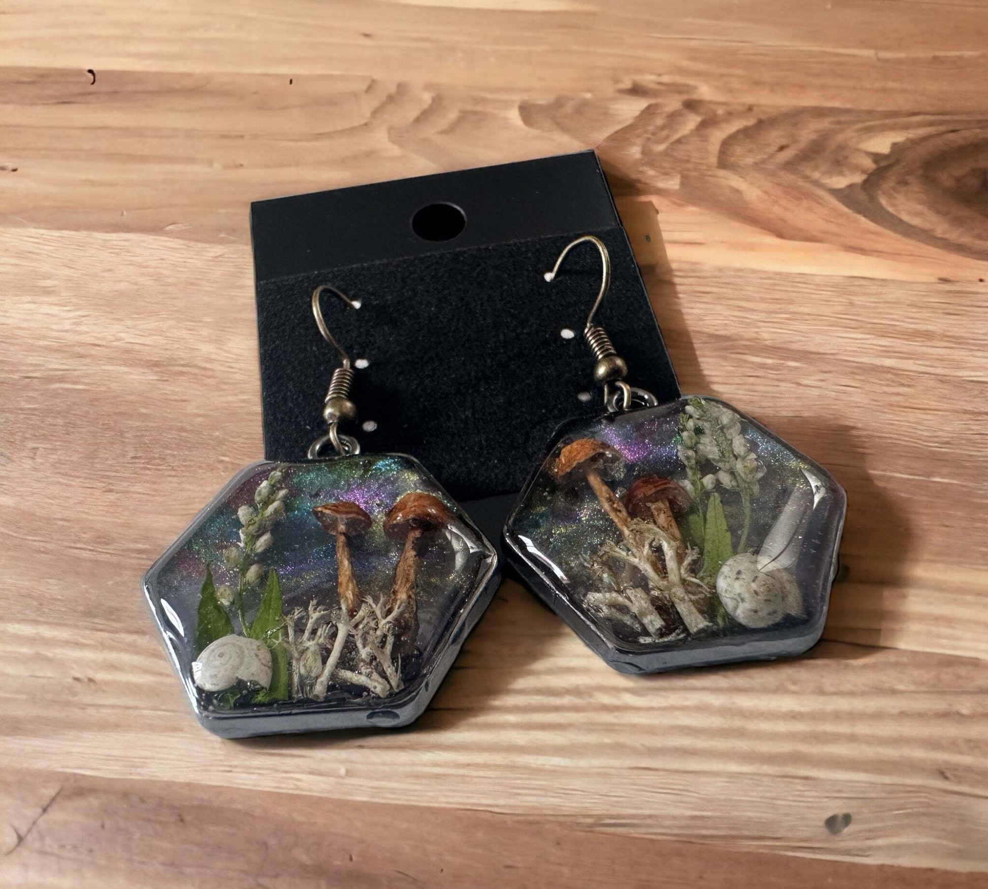 Mushroom Magic in the Forest: Whimsical Earring Set