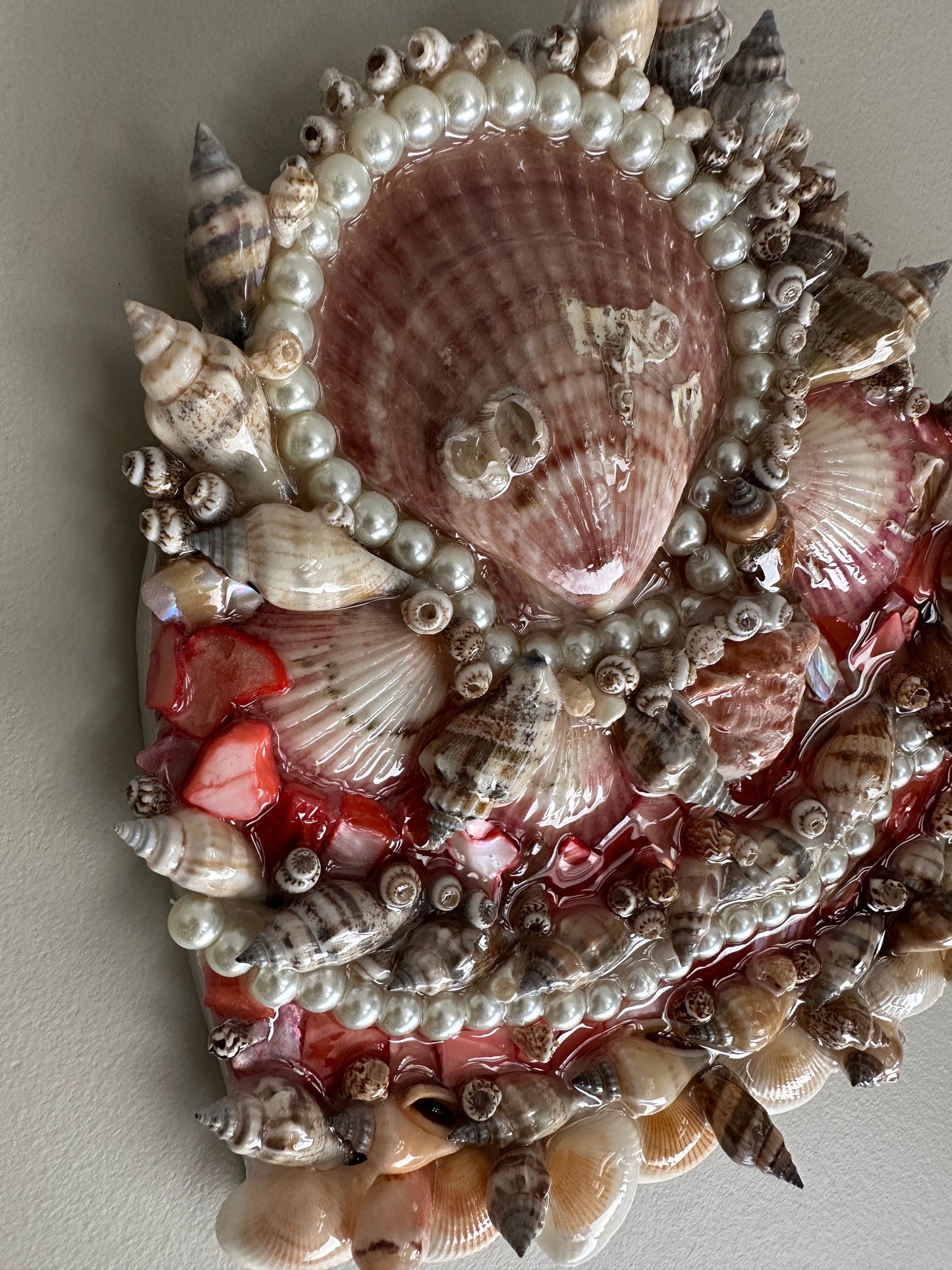 Seashells & Pearls Heart