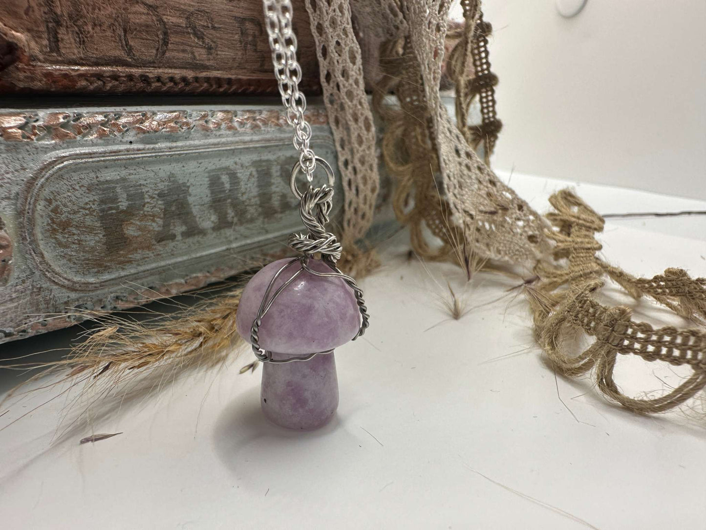 Crystal Mushroom Necklace - Ussingite