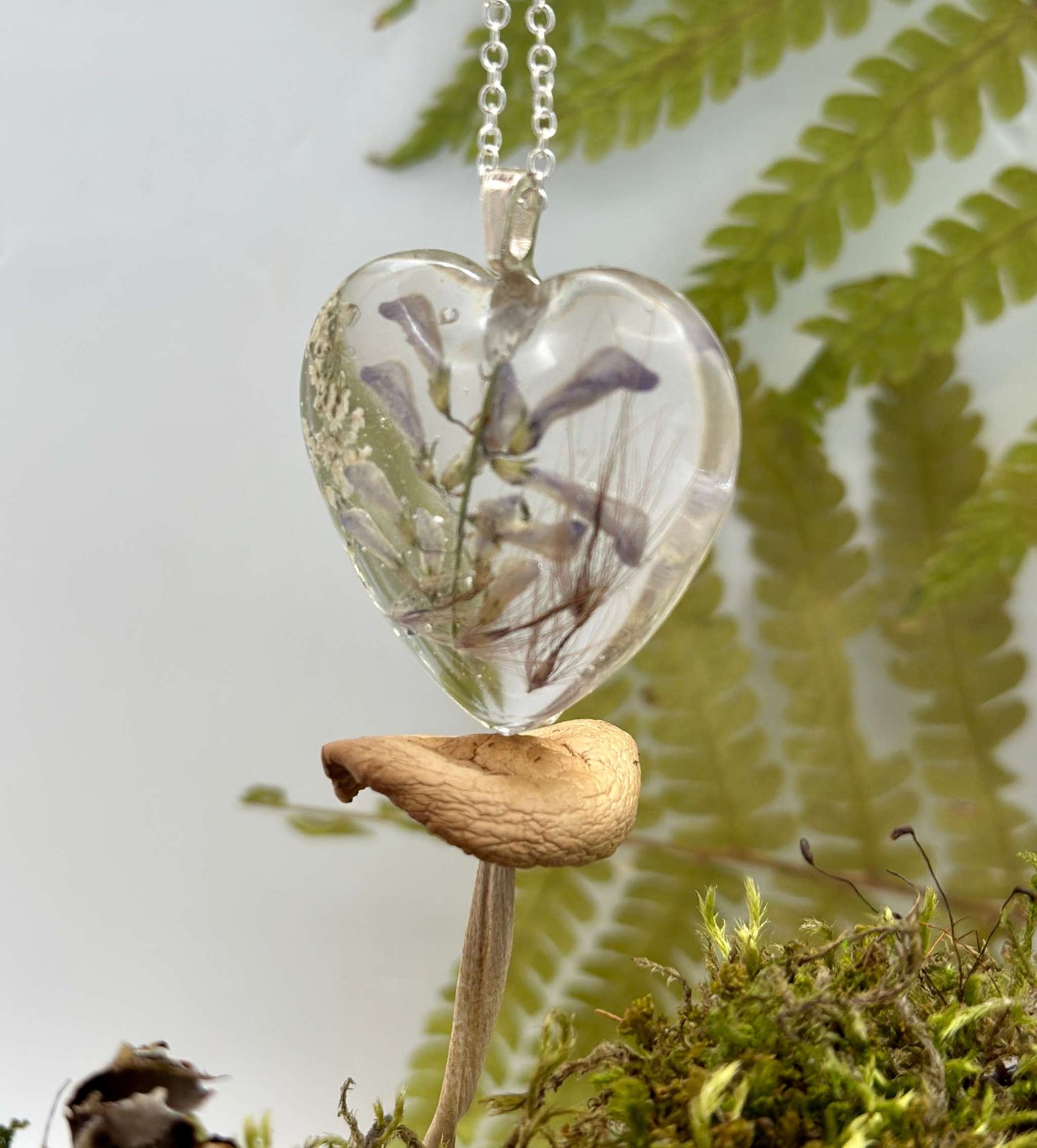 Nature in Your Heart Jewellery Series - Violet Blooms Pendant