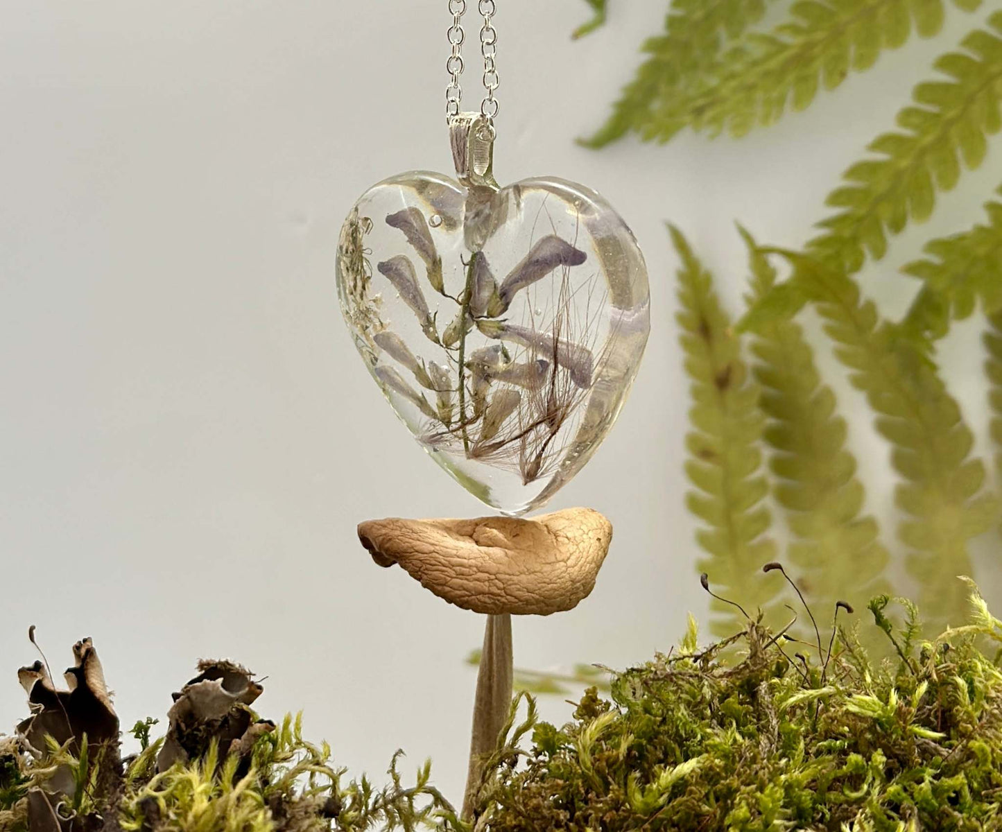 Nature in Your Heart Jewellery Series - Violet Blooms Pendant
