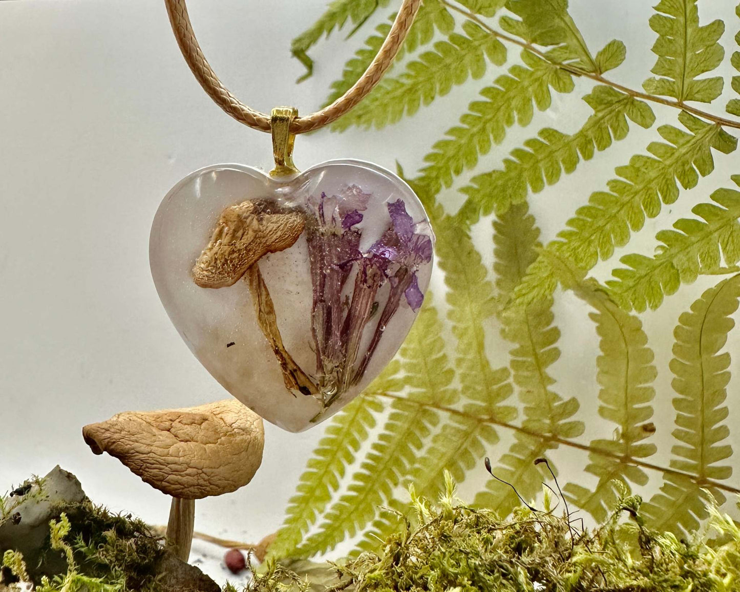 Nature in Your Heart Jewellery Series - Blooms & Shrooms Pendants