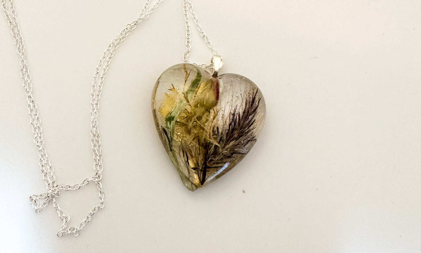Rosey Botanical Heart Necklace